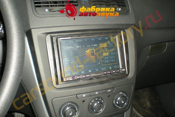 установка автомагнитолы Pioneer (китайский) Pioneer (китайский) Skoda Yeti