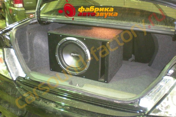 установка сабвуфера SONY XS-GTR120L SONY XS-GTR120L Mitsubishi Lancer