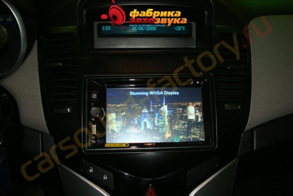 установка магнитолы 2 din Sony XAV-65 Sony XAV-65 Chevrolet Cruze