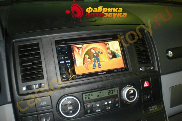 подключение автомагнитолы Pioneer AVH-P3200BT Pioneer AVH-P3200BT Volkswagen Multivan