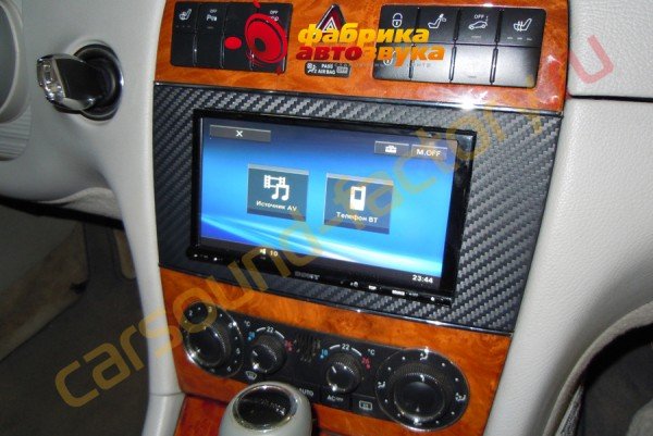 Установка автомагнитолы SONY XAV-E70BT Merсedes S Class Coupe