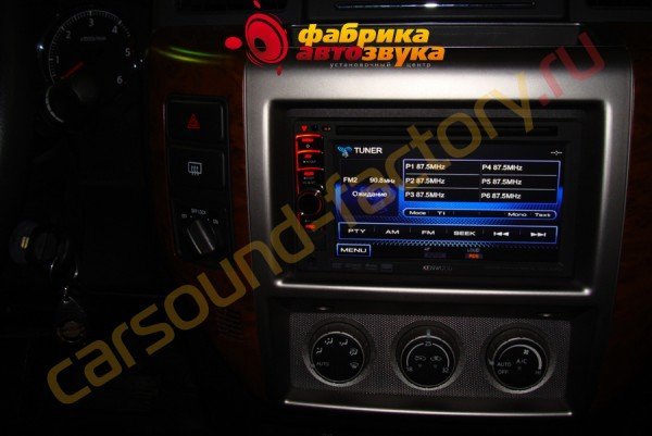 установка мультимедийного центра Kenwood DDX3058 Nissan Patrol
