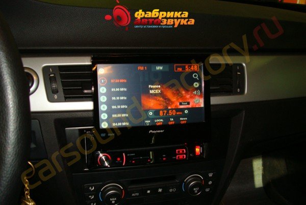 автомагнитола Pioneer AVH-3500DVD BMW 5 series