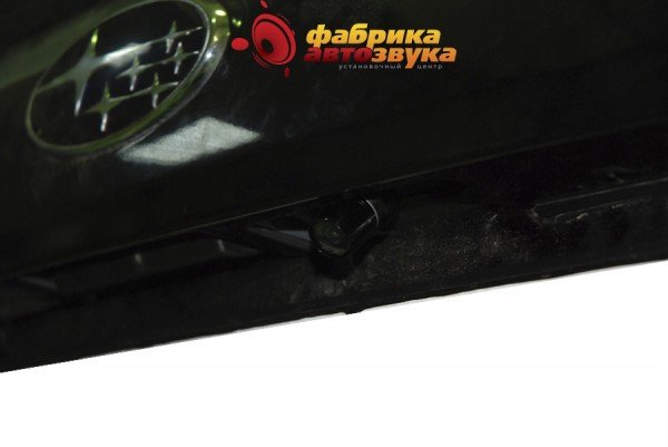 Установка камеры заднего вида Prology Subaru Outback