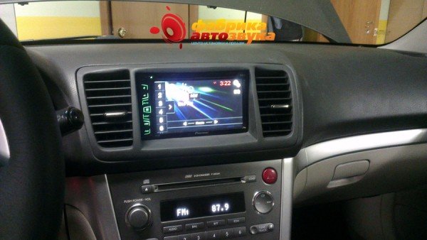 установка и подключение магнитолы Pioneer Subaru Legacy