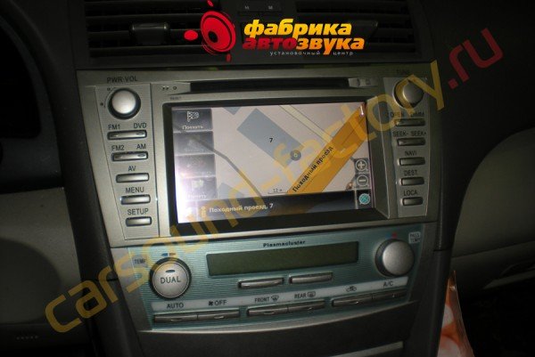 установка автомагнитолы Fly Fly Toyota Camry