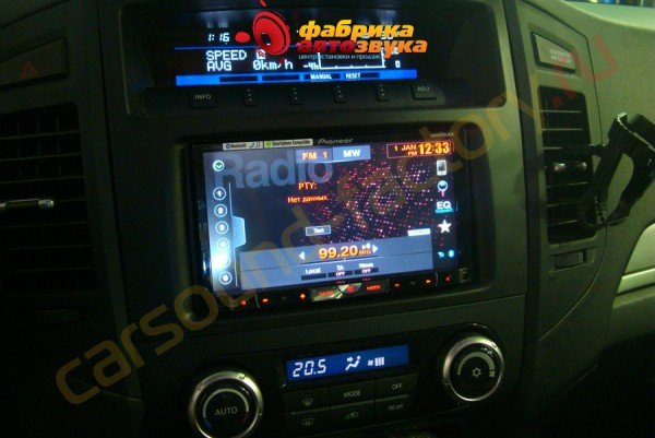 автомагнитола Pioneer AVH-X8500BT Pioneer AVH-X8500BT Mitsubishi Pajero 4