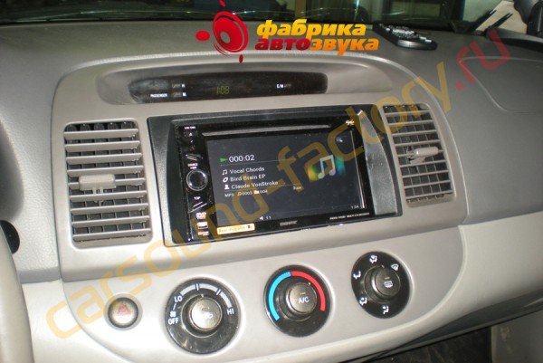установка магнитолы SONY XAV-E60 SONY XAV-E60 Toyota Camry