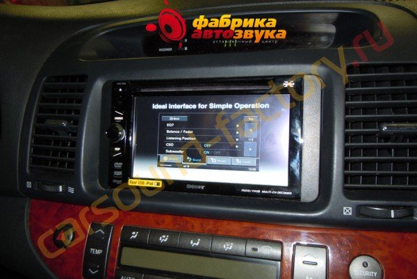 Установка автомагнитолы SONY XAV-E60 Toyota Camry