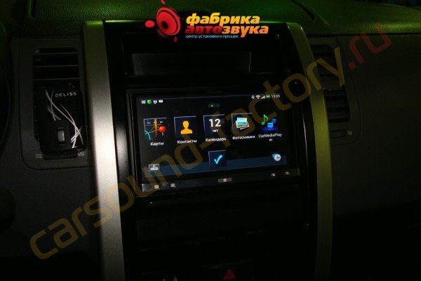 установка автомагнитолы Pioneer SPH-DA110 Pioneer SPH-DA110 Nissan X-Trail