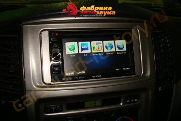 подключение навигации к магнитоле kenwood Navibox 9500 Toyota Land Cruiser 100 (80, 105)
