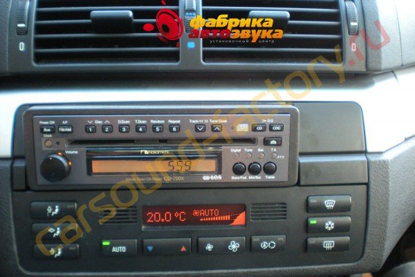 установка автомагнитолы Nakamichi CD-700 Nakamichi CD-700 BMW 5 series