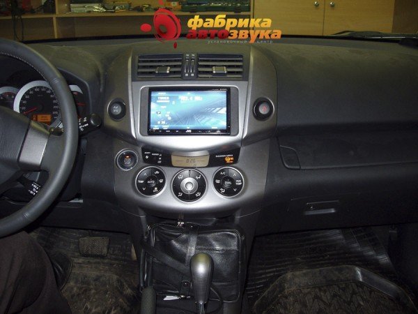 Установка автомагнитолы 2din JVC JVC KW-AVX900EE Toyota RAV 4
