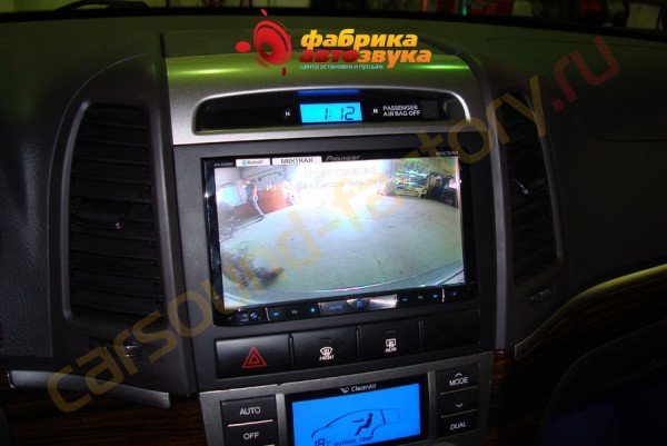 Установка автомагнитолы Pioneer AVH-P8400BT Pioneer AVH-P8400BT Hyundai Santa Fe
