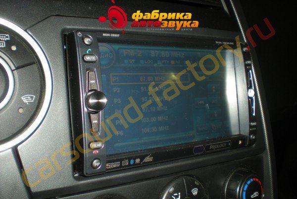установка автомагнитолы Prology MDN-2650T SsangYong Kyron