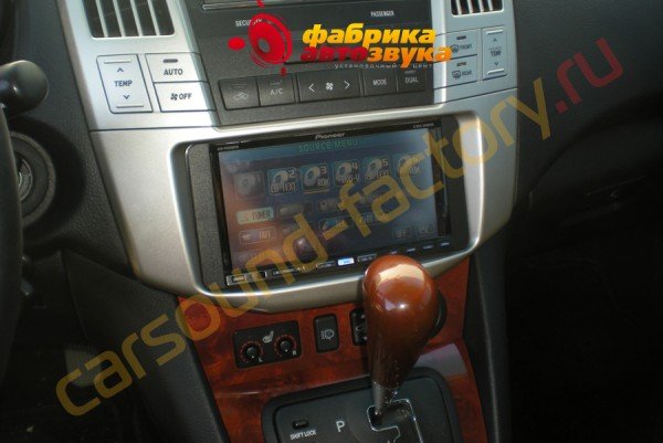 установка автомагнитолы Pioneer AVH-P6800DVD Pioneer AVH-P6800DVD Lexus RX 350