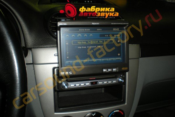 установка автомагнитолы Prology MDD-702L Prology MDD-702L Chevrolet Lacetti