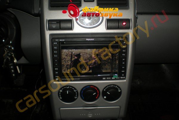 установка 2din магнитолы Prology DVS-2130 Prology DVS-2130 Lada Priora