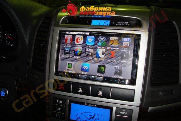 Установка GPS модуля в автомагнитолу Pioneer AVH-P8400BT универсальный навигационный модуль Hyundai Santa Fe