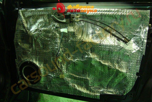 шумоизоляция дверей в 2 слоя SGM ZX Auto Land Mark