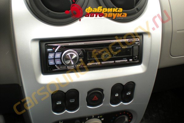 подключение автомагнитолы Alpine CDE-112Ri Alpine CDE-112Ri Renault Logan