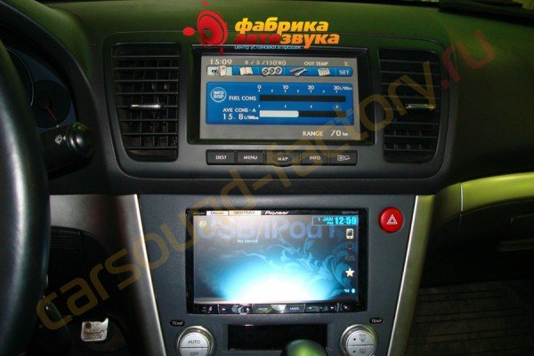 установка автомагнитолы Pioneer AVH-P8400BT Pioneer AVH-P8400BT Subaru Legacy
