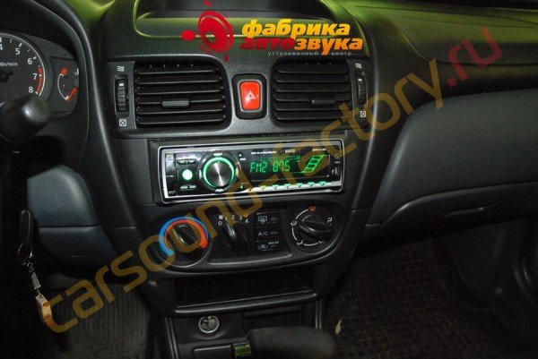 установка автомагнитолы Mystery Mystery MAR-616U Nissan Almera