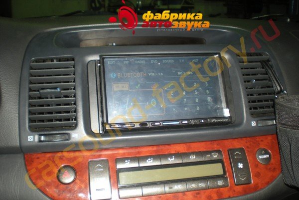установка автомагнитолы Pioneer Pioneer Toyota Camry