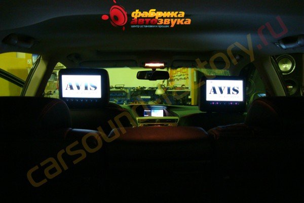 подголовники с монитором AVIS Lexus RX 350