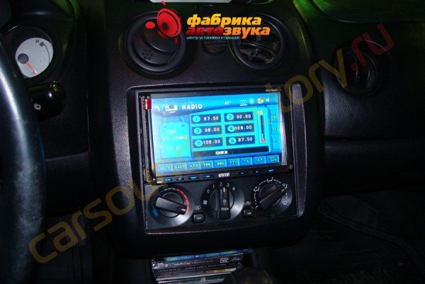 Установка 2din автомагнитолы Mystery Mystery MDD-7800BS Mitsubishi Eclipse