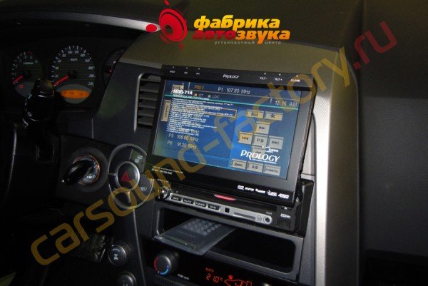 Установка магнитолы Prology MDD-714 SsangYong Kyron
