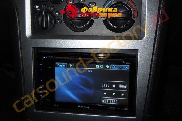 Установка автомагнитолы 2Din Pioneer AVH-P3100DVD Daewoo Nexia