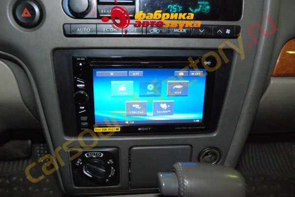 Установка магнитолы SONY XAV-E60 SONY XAV-E60 Infiniti QX 4
