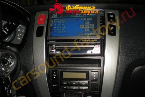 Установка автомагнитолы Prology MDN-1710T Prology MDN-1710T Hyundai Tucson