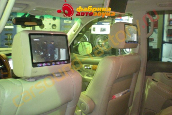 подключение подголовников с монитором AVIS AVS0943T Beige Lexus GX 470