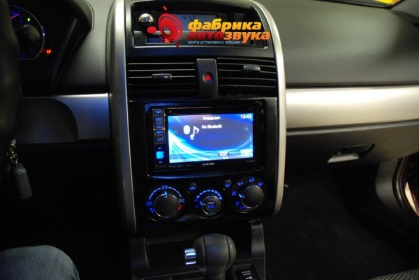 установка магнитолы 2din Alpine Mitsubishi Galant